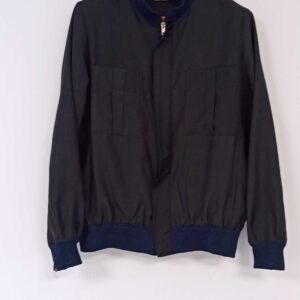 Bomber in lino nero - immagine 3