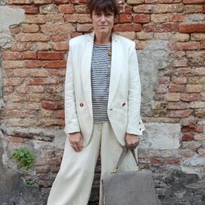 COMPLETO GIACCA E PANTALONI PALAZZO