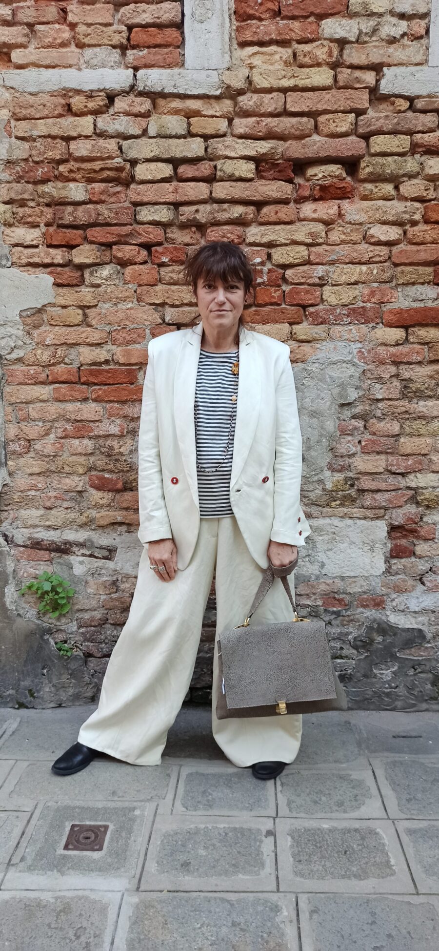 COMPLETO GIACCA E PANTALONI PALAZZO