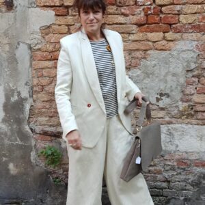 COMPLETO GIACCA E PANTALONI PALAZZO - immagine 2